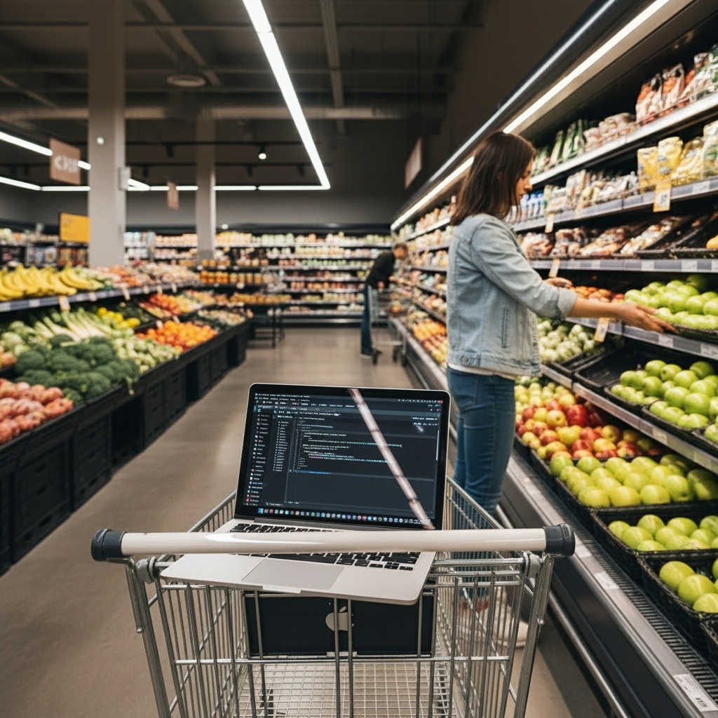 Please edit the image by putting vscode on the screen