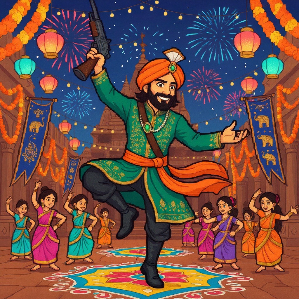 Please change the image style to pixel art