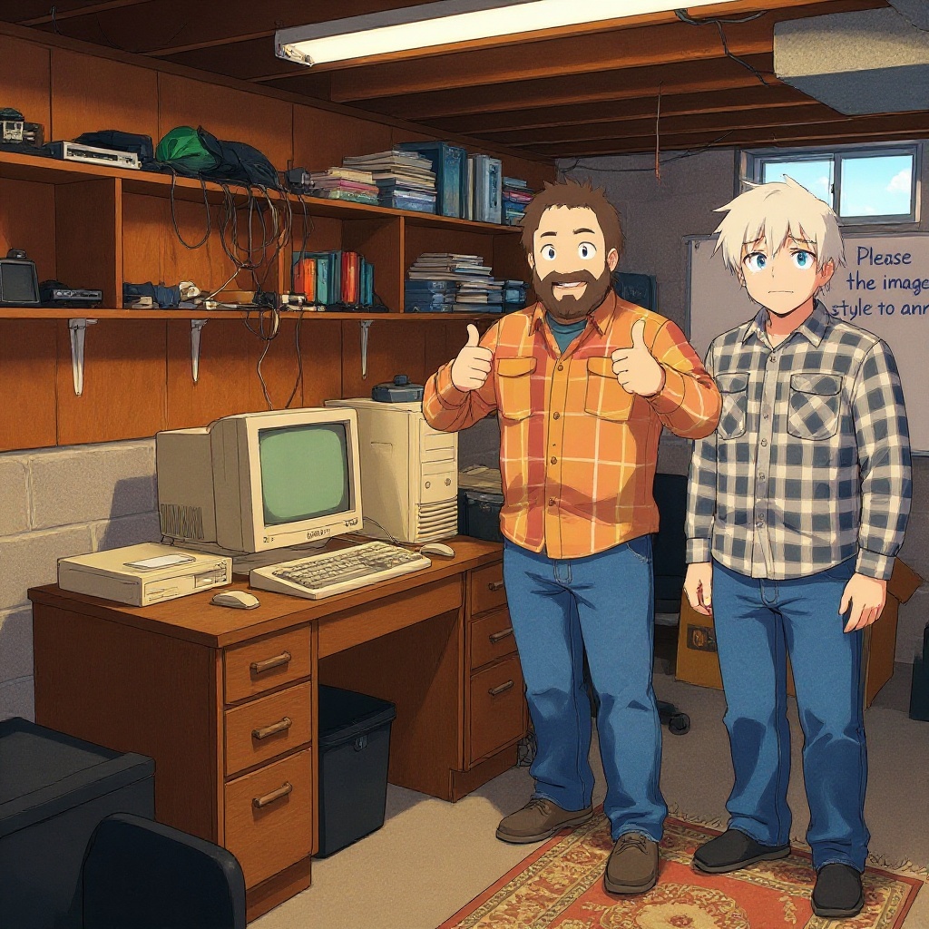 Please change the image style to anime