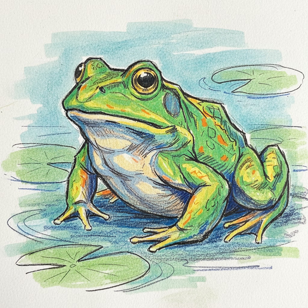 A bullfrog