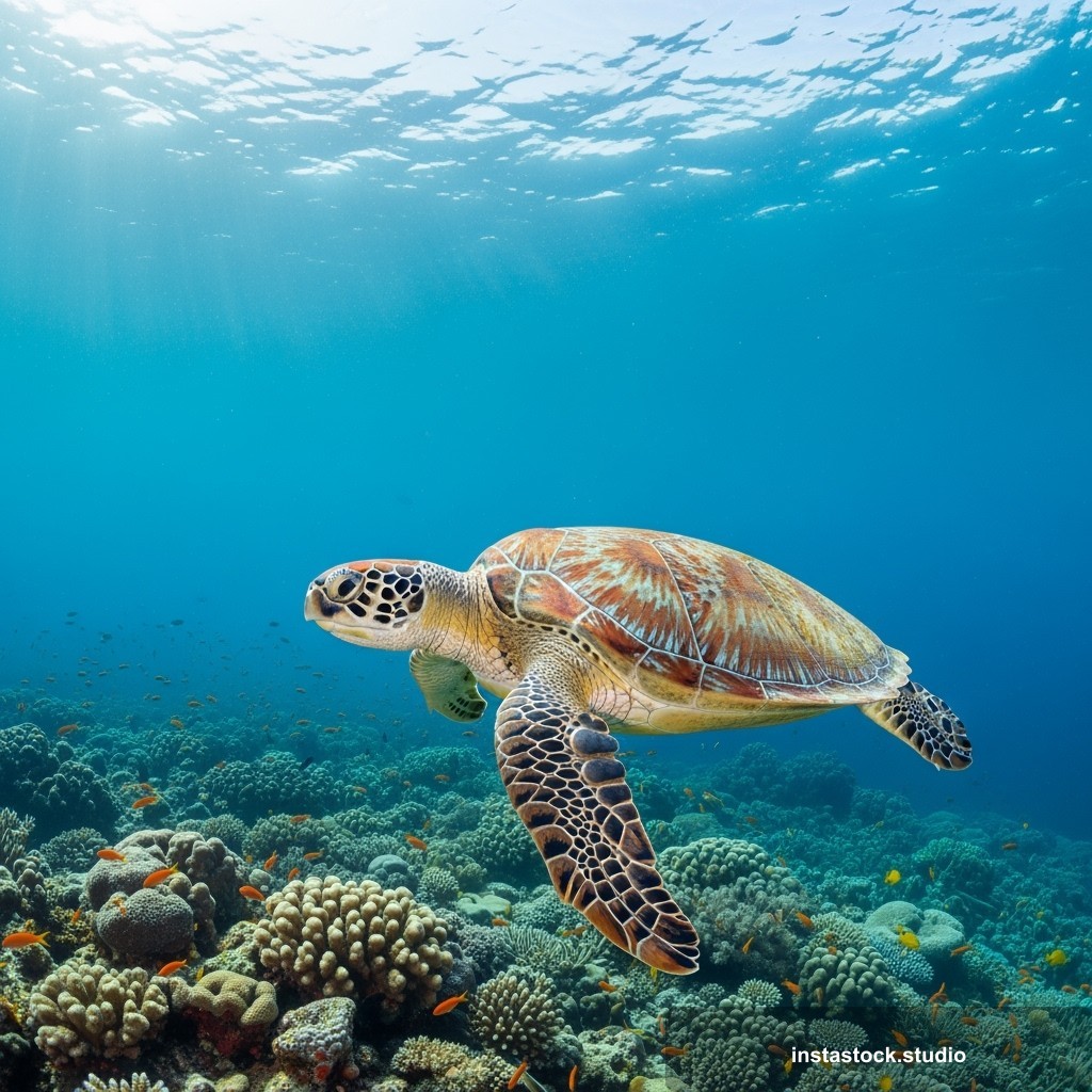 Serene Sea Turtle