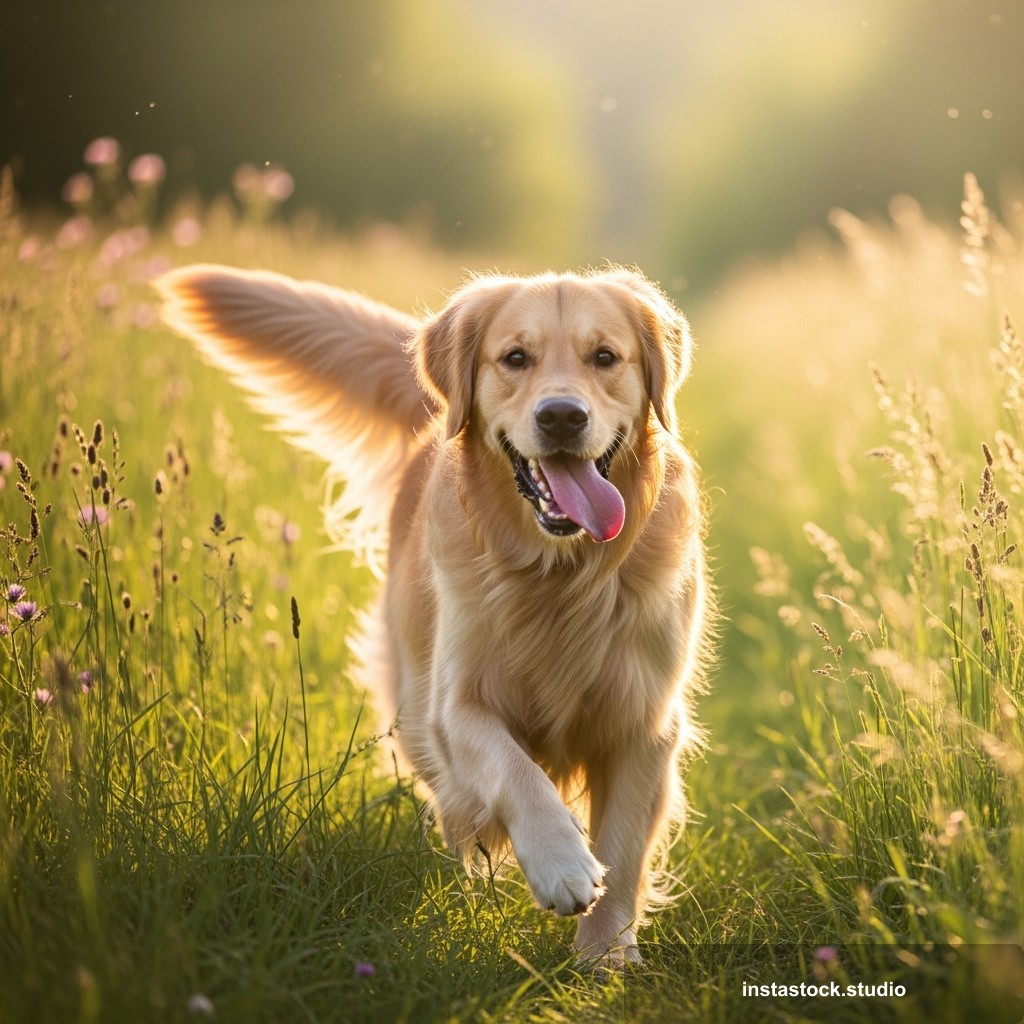Playful Golden Retriever