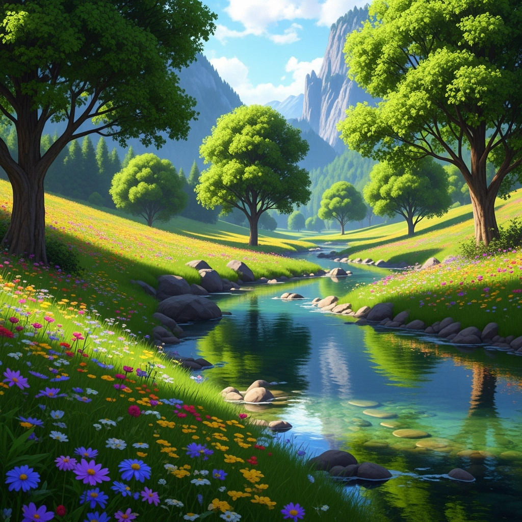 A lush landscape