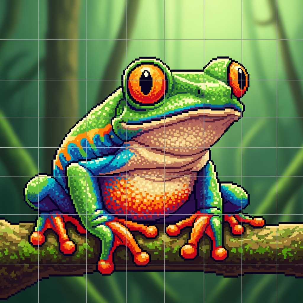 A colourful tree frog